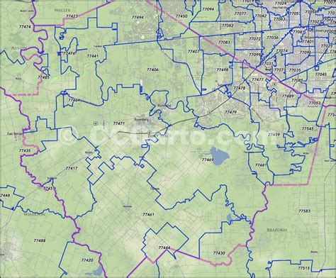 Fort Bend County Map With Zip Codes Printable Maps Online