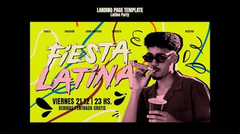 Free Psd Latino Party Template Design