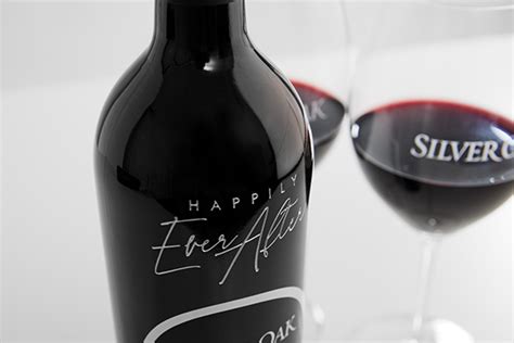 Happily Ever After Etched Napa Valley Gift Silver Oak