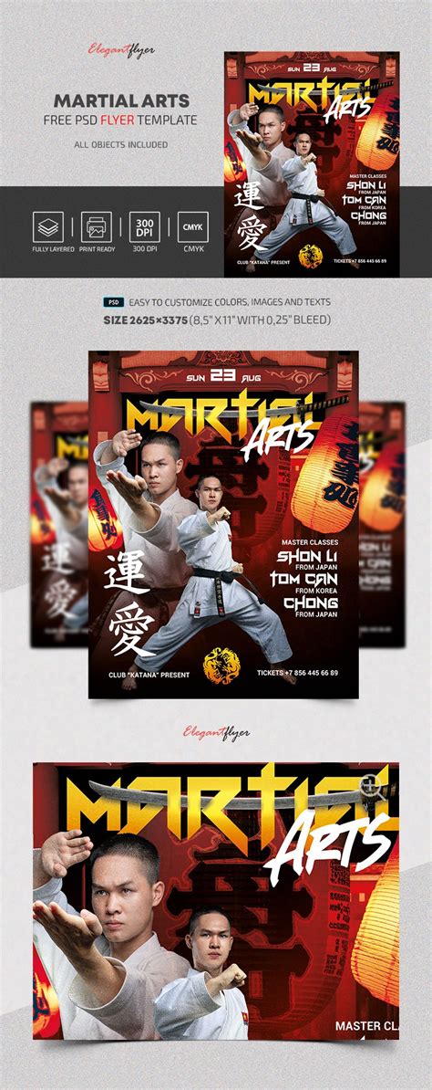 Martial Arts Free Flyer Psd Template 10032710 By Elegantflyer