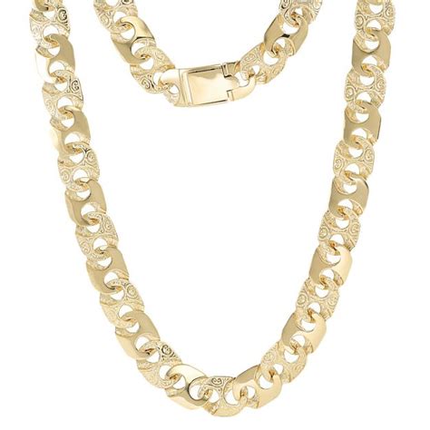 9ct Gold Heavy Mariner Chain Thick Gold Chain Hatton Jewellers