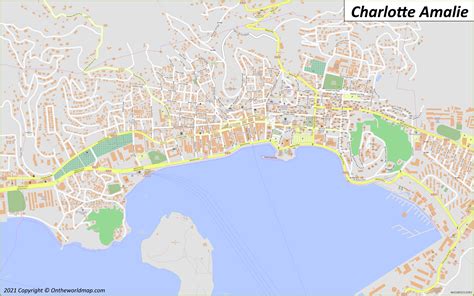 Charlotte Amalie Map United States Virgin Islands Detailed Maps Of