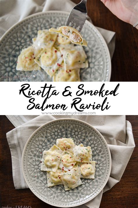 Ricotta And Smoked Salmon Ravioli Cooking My Dreams