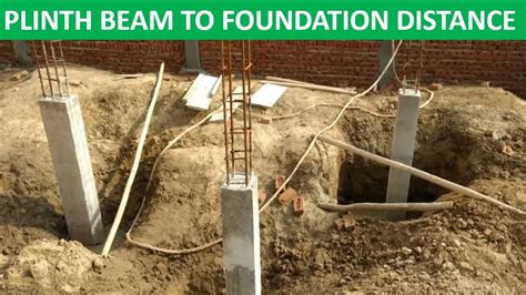Distance between Foundation & Plinth beam (फाउंडेशन और PLINTH BEAM के ...