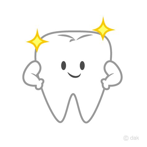 Shiny Cute Tooth Clip Art Free Png Imageillustoon