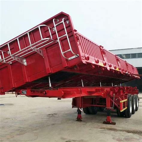 Vehicle Master Factory Price Heavy Duty Tipper Side Dump Semi Trailer