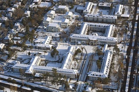 Berlin Aus Der Vogelperspektive Winterluftbild Wohngebiet Einer