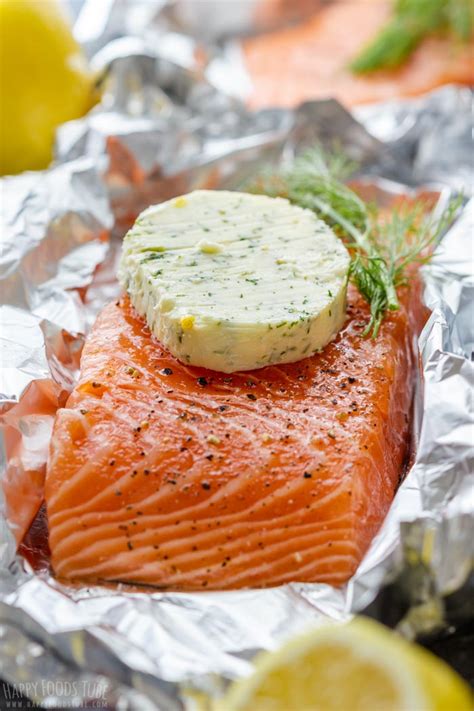 Grilled Salmon Foil Packets Recipe - Happy Foods Tube