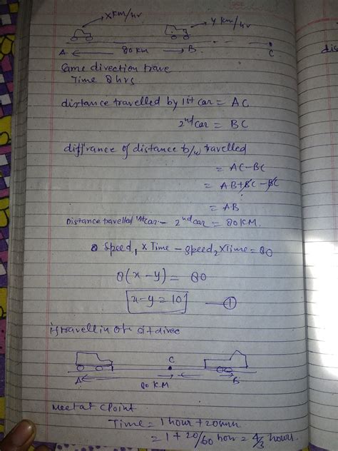 Places A And B Are Mathrm Km Apart From Each Other