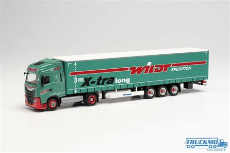 Herpa Wildt Iveco S Way Lng Gardinenplanensattelzug Truckmo