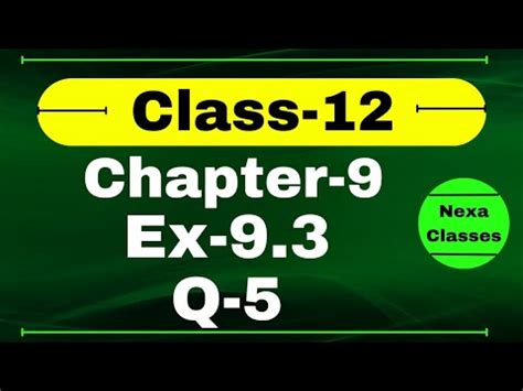 Class Ex Q Math Chapter Class Math Differential