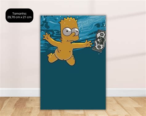 Quadro Decorativo Placa Mdf Bart Os Simpsons Elo