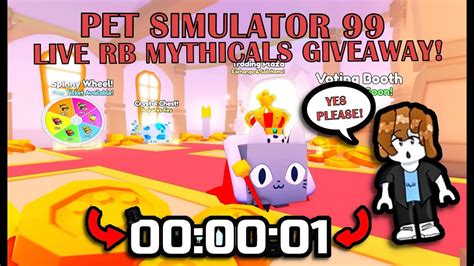 Pet Simulator Rb Mythical Pets Giveaway Live Roblox Pet Sim