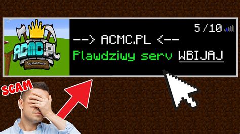 GŁUPIA PODRÓBKA MOJEGO SERWERA MINECRAFT ACMC PL YouTube