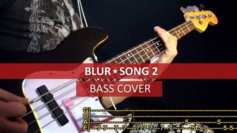 Blur Song 2 Bass Cover Playalong With TAB YouTube