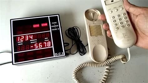 Dci Clock Calendar Caller Id Youtube