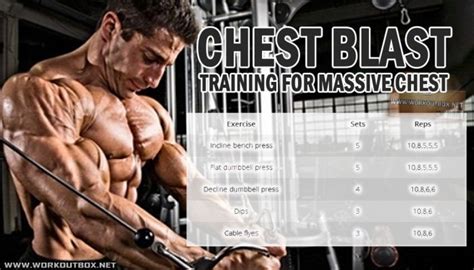 Chest Blast Training For Massive Body Healthy Fitness Workout