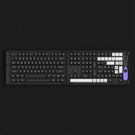 Set Keycap Akko White On Black Wob Pbt Double Shot Asa Profile N T