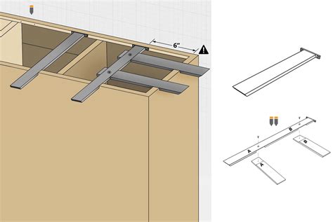 Granite Bracket Install Guide Island Countertop Suport System By