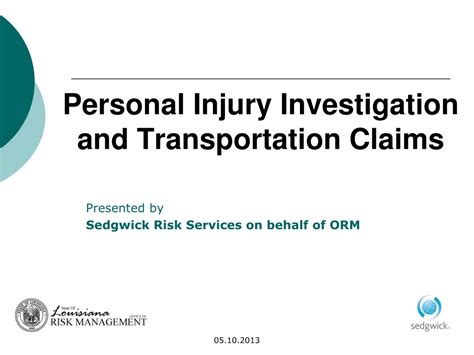 Ppt Personal Injury Investigation And Transportation Claims