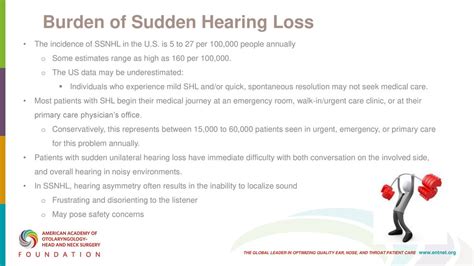 Aao Hnsf Clinical Practice Guideline Sudden Hearing Loss Update