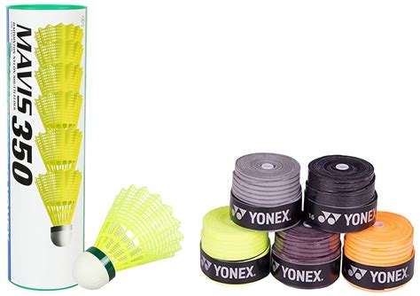 Buy Yonex Mavis 350 Green Cap Nylon Shuttlecock Yellow Andyonex Etech 903 Pack Of 5 Badminton