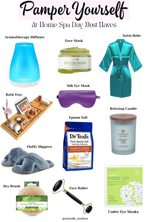 At-Home Spa Day Checklist: Best Products to Pamper Yourself | Spa day at home, Spa day, Diy spa day