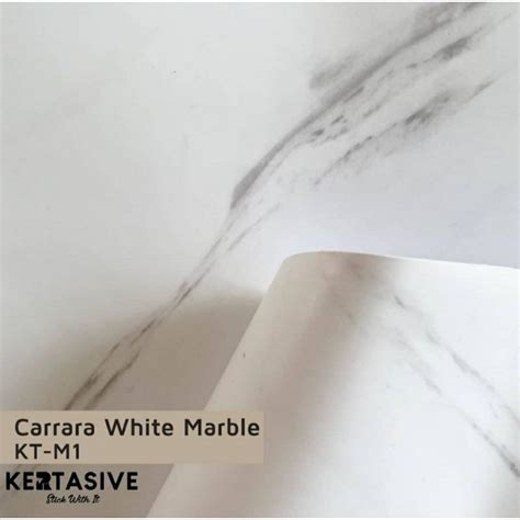 Jual Kertasive Deco PVC Sheet Stiker Pelapis Carrara White Marble