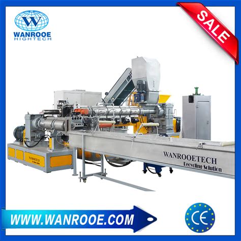 Waste Pet Bottle Granulating Line Noodle Type Plastic Recycling