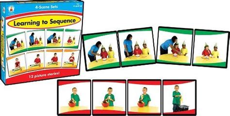 Learning To Sequence 4 Scene 4 Scene Set Preschool Learning Activities Homeschool Preschool