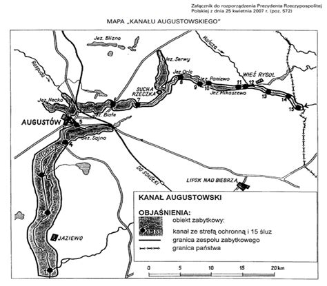 Mapa Kana U Augustowskiego Wojew Dzki Urz D Ochrony Zabytk W W