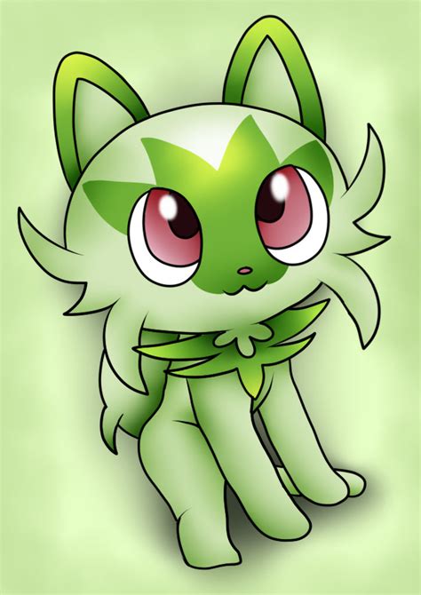 Sprigatito Grass Cat Pokemon By Hexintheeevee On Deviantart