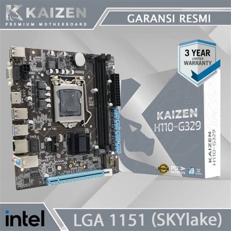 Jual Motherboard KAIZEN H110 Socket LGA 1151 DDR4 Mobo H110 INTEL