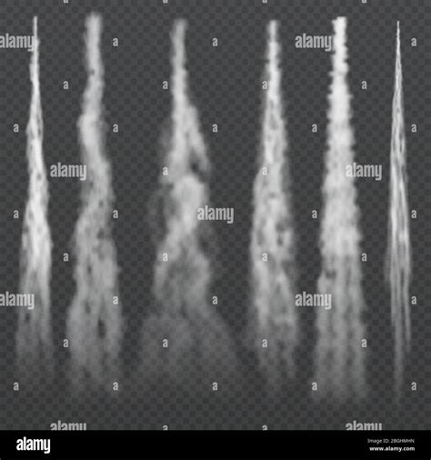 Aircraft Condensation Light Smoky Trails In Sky Jet Trailing Smoke