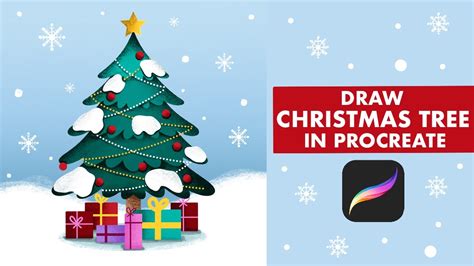 Christmas Tree Anyone Can Draw Step By Step Procreate Tutorial For