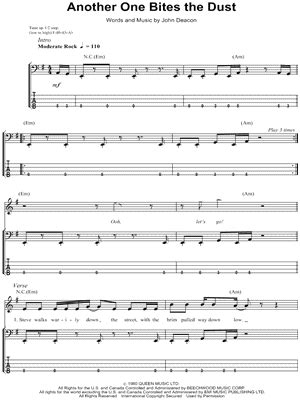 Bass Guitar Sheet Music For Beginners