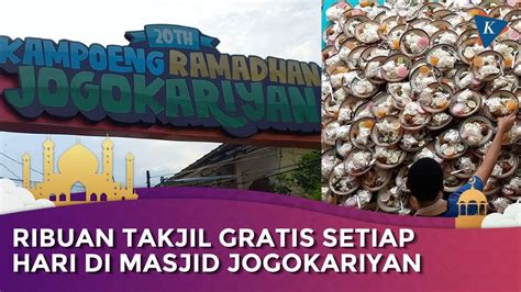 Meriahnya Ramadhan Di Masjid Jogokariyan Ada Takjil Gratis Dan