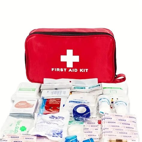 Emergency First Aid Kit With 184 Pieces Portable Survival First Aid Kit ...