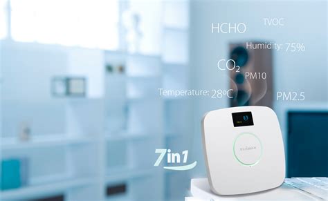 EdiGreen Plus 7 In 1 Multi Sensor Indoor Air Quality Detector With PM2