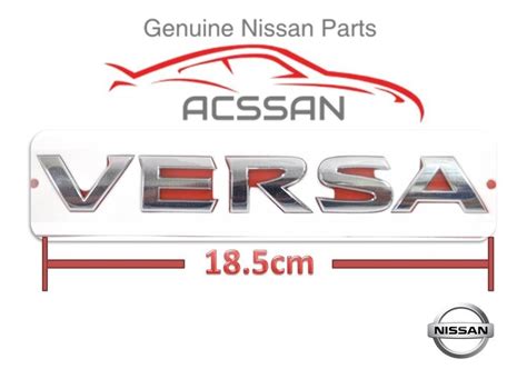 Emblema Cromado Letras Versa 2016 Nissan Original Mercado Libre