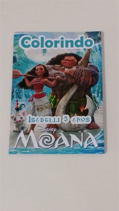 Revista Para Colorir X Moana Elo Produtos Especiais