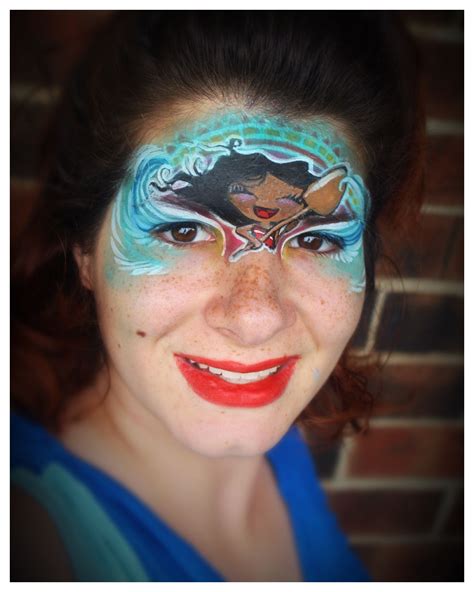 Moana face paint by Lea Holman