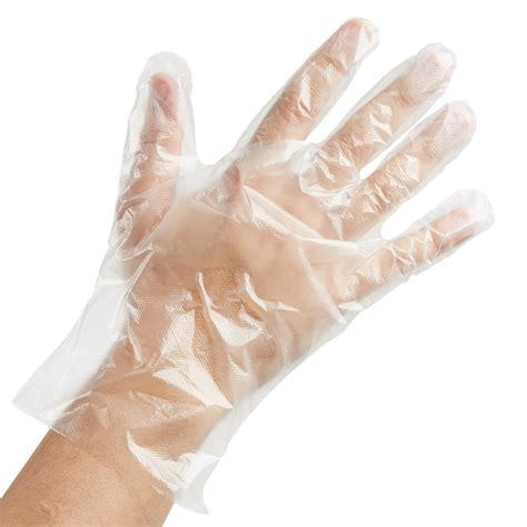 Disposable Poly Gloves Medium For Food Service Pack By Ayfa