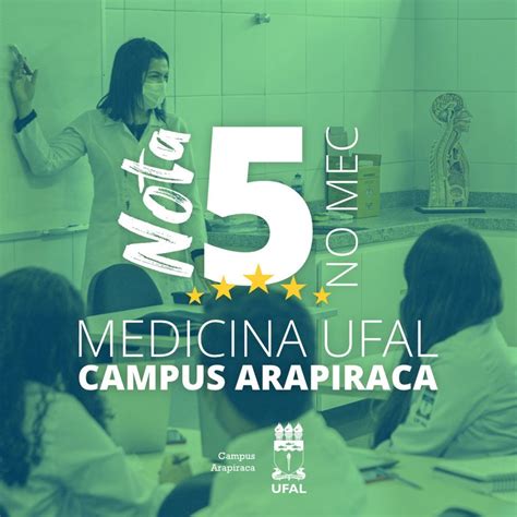 MEC avalia Medicina da Ufal no Campus Arapiraca conceito 5 Notícias