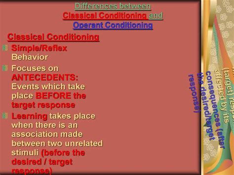 Ppt Differences Between Classical Conditioning And Operant Conditioning Powerpoint