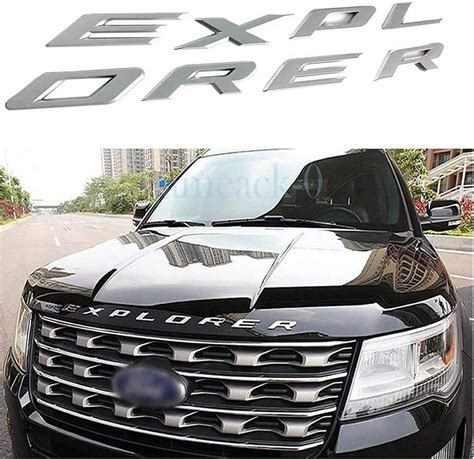 Explorer Letters 3D ABS Front Hood Emblem Fit For Ford Etsy