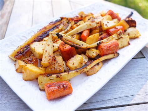 Maple And Mustard Roasted Root Vegetables Creatively Delish