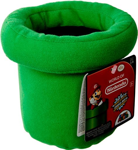 World Of Nintendo Super Mario Warp Pipe 5 Plush With Sound Fx Sfx Jakks