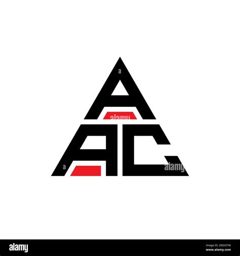 AAC triangle letter logo design with triangle shape. AAC triangle logo ...