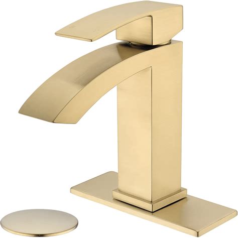 Buy Trustmi Bathroom Faucet Square Shaped Brass Brushed Gold Vanity